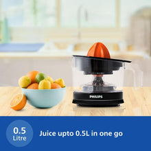 Philips Citrus Press Juicer 25Watt 0.5 Ltr Transparent & Black - HR2788/00