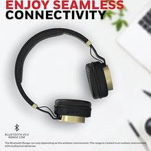 Honeywell Suono P10 Bluetooth V5.0 Wireless Over Ear Headphone with mic- (Gold)