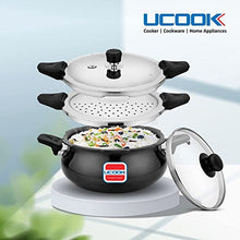 UCOOK By UNITED Smart 3 in 1 Induction Base Handi Shape Multipurpose All in one Pressure Cooker 5LTR