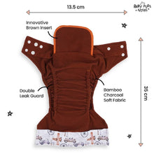 Super Bottoms Baby Baby Pure Needs Cloth Diaper for babies from 0 to 3 years | Reusable, Washable & Leakproof Diaper| Super Absorbent & Adjustable free size diaper with dry feel layer| Ideal for babies from 5-18 kg