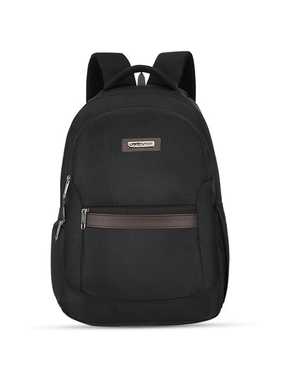 Lavie Sport 50cm Alliance Pro 37 Litres Casual Backpack with Padded Laptop Sleeve | Business Laptop Backpack with Raincover For Men & Women (Black Color)