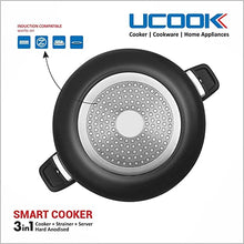 UCOOK By UNITED Smart 3 in 1 Induction Base Handi Shape Multipurpose All in one Pressure Cooker 5LTR