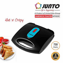 UCOOK Junto By United Ekta Engg.750 W Non-Stick Electric Sandwich Toaster