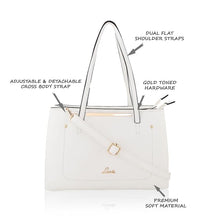 Lavie VIGABATRIN Women's Satchel  (WHITE)