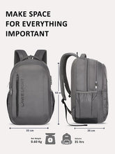 Lavie Sport Maverick 35L Casual Backpack | Fits Upto 15 Inch Laptop Backpack | Laptop Compatiable | Rain cover | For Men & Women