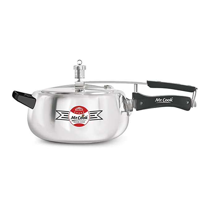 Mr.Cook Super Shine Aluminium Pressure Cooker 5 Ltr