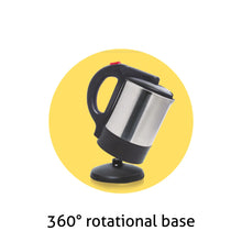 Glen Multi Function Electric Kettle Tea Maker, 1.5 Litre with 360° Rotational Base 1500W - Silver and Black (9014)