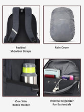 Lavie Sport 50cm Alliance Pro 37 Litres Casual Backpack with Padded Laptop Sleeve | Business Laptop Backpack with Raincover For Men & Women ( Navy Color )
