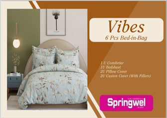 Springwel Bed in  Packed Vibes 6 Pcs Set