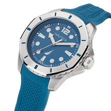 Nautica Men's KOH May Bay Light Blue Silicone Strap Watch (Model: NAPKMF203)