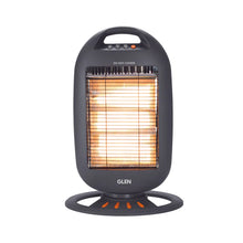 Glen Electric Halogen Room Heater with 3 Heat Settings Grey