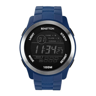 United Colors of Benetton Sport Digital Dial Round Case Digital Quartz Unisex Watch - UWUCG0503