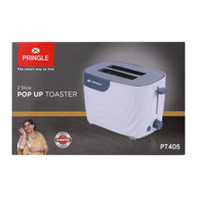 Pringle PT405 2 Slice toaster 750 watt with wide slots | 7 variable browning function with cancel, reheat and defrost| Cool touch body