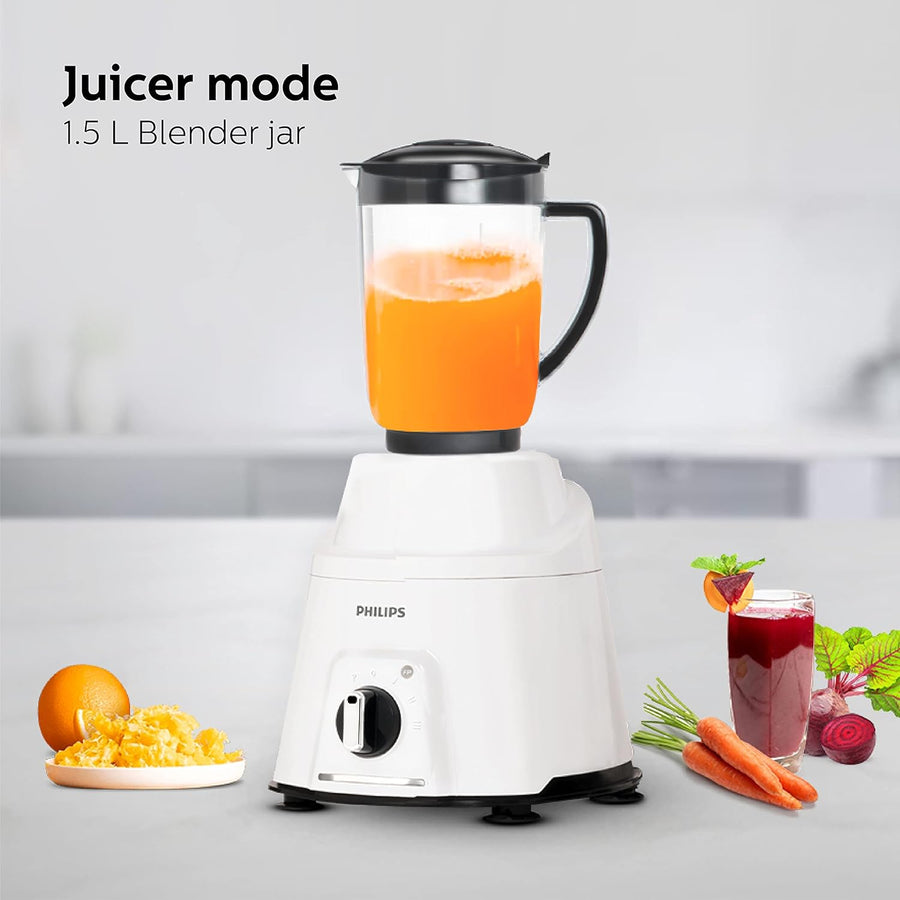 PHILIPS Mixer Grinder 750 Watt 3 in 1 Mixer Grinder Juicer Food Vvalyou