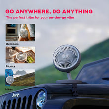 NUUK Folde Personal Rechargeable Fan For Travel | Folds 180° & Fits In Any Bag | Cordless,7-Inch | 17 Hr Run Time,4 Wind Speeds | Super Silent BLDC Motor |