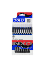 Doms Inxo Classic Ballpoint Pen| The Writing Revolution| ULV Ink Technology For Break Free & Smooth Writing| Ink Colour- Blue and Black | 10 Ballpen Pack|