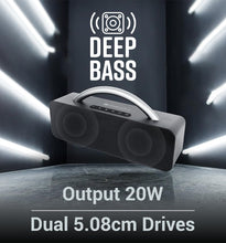 ZEBRONICS Rocket 200, BTv5.0, USB, AUX, Deep Bass,Media & TWS 20 W Bluetooth Home Audio Speaker Black