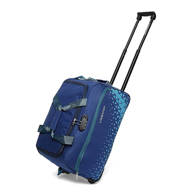 Lavie Sport 62L Anti-Theft Axle Wheel Duffle Bag | Polyester Duffle Bag | Combi Lock with Attached Shoulder Strap| Bag for Men & Women