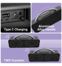 ZEBRONICS Rocket 200, BTv5.0, USB, AUX, Deep Bass,Media & TWS 20 W Bluetooth Home Audio Speaker Black