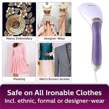 Philips Handheld Garment Steamer for Clothes - Vertical & Horizontal Steaming, 1200 Watt, up to 22g/min steam, Kills 99.9%* Bacteria, GC360/30