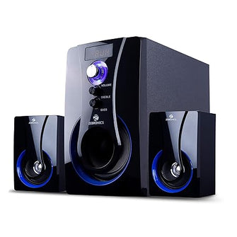 ZEBRONICS ZEB-BT2490RUCF Wireless Bluetooth Multimedia Speaker with Supporting SD Card, USB, AUX, FM & Remote Control. (34 Watt, 2.1 Channel)