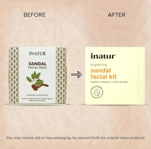 inatur Sandal Facial Kit - 4 Steps Regimen to Remove Tan, Brighten Skin, and Even Complexion | Natural, Vegan, cruelty-free | 100g