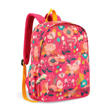 Lavie Sport Spring 18L Printed Casual Backpack |School Bag for Girls Magenta