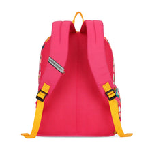 Lavie Sport Spring 18L Printed Casual Backpack |School Bag for Girls Magenta