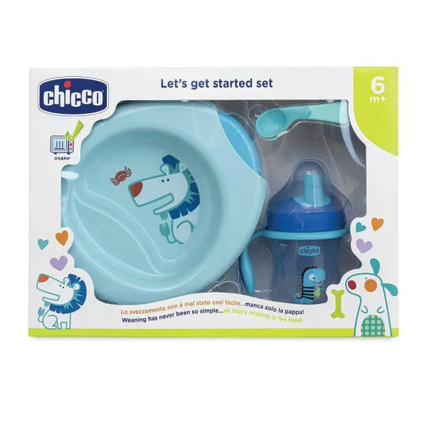 Chicco Weaning Set (Bowl, Spoon, Fork)