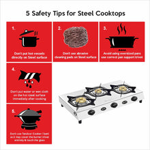 UCOOK JUNTO By United Ekta Engg. CS3013 Series Three Burners Steel cooktop, Silver