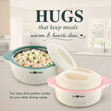 trumate truserve CRC 3200 Premium Insulated Casserole Set of 2, Green & Pink
