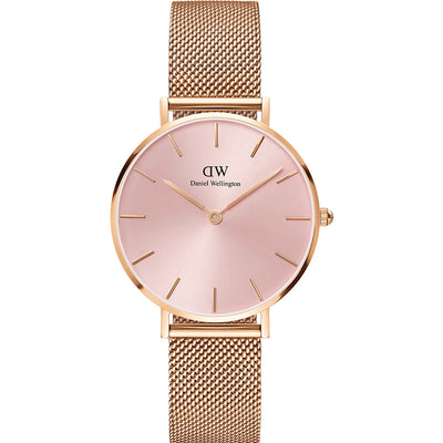 Daniel Wellington Petite Women Light Pink Round Dial Analog Watch - DW00100367