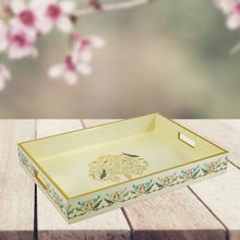 Ekaani Full Lacqure Rectangle Tray with Handle