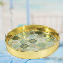 Ekaani Mosaic Round Tray with Handle