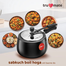 trumate trusteam HACN 1233 (IB) – 3 Ltr Hard Anodized Pressure Cooker with Stainless Steel Lid