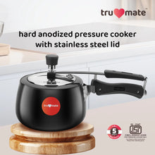 trumate trusteam HACN 1233 (IB) – 3 Ltr Hard Anodized Pressure Cooker with Stainless Steel Lid