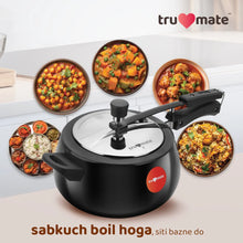 trumate trusteam HACN 1235 (IB) – 5 Ltr Hard Anodized Pressure Cooker with Stainless Steel Lid