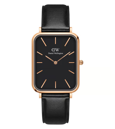 Daniel Wellington Quadro Women Black Rectangle Dial Analog Watch - DW00100449