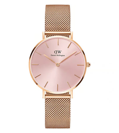Daniel Wellington Petite Women Light Pink Round Dial Analog Watch - DW00100367