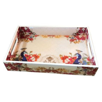 Ekaani Peacock Rectangle Tray