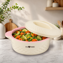 trumate Insulated Casserole Hot Pot for Kitchen with Stainless Steel Inner | Food Grade PU Insulation | Keeps Food Hot & Fresh | 1400ml (1.4 L)| BPA Free | Pink |