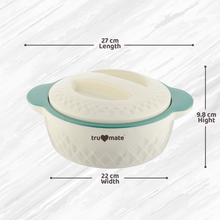trumate Insulated Casserole Hot Pot for Kitchen with Stainless Steel Inner | Food Grade PU Insulation | Keeps Food Hot & Fresh | 1400ml (1.4 L)| BPA Free | Green |