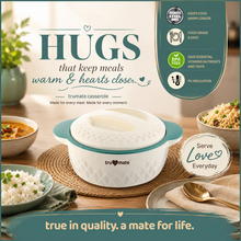 trumate Insulated Casserole Hot Pot for Kitchen with Stainless Steel Inner | Food Grade PU Insulation | Keeps Food Hot & Fresh | 1400ml (1.4 L)| BPA Free | Green |