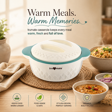 trumate Insulated Casserole Hot Pot for Kitchen with Stainless Steel Inner | Food Grade PU Insulation | Keeps Food Hot & Fresh | 1400ml (1.4 L)| BPA Free | Green |
