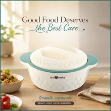 trumate Insulated Casserole Hot Pot for Kitchen with Stainless Steel Inner | Food Grade PU Insulation | Keeps Food Hot & Fresh | 1400ml (1.4 L)| BPA Free | Green |