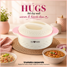 trumate Insulated Casserole Hot Pot for Kitchen with Stainless Steel Inner | Food Grade PU Insulation | Keeps Food Hot & Fresh | 1400ml (1.4 L)| BPA Free | Pink |