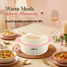 trumate Insulated Casserole Hot Pot for Kitchen with Stainless Steel Inner | Food Grade PU Insulation | Keeps Food Hot & Fresh | 1400ml (1.4 L)| BPA Free | Pink |