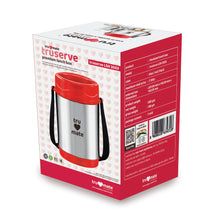 trumate truserve LSH 3003 Premium Insulated Stainless Steel Lunch Box with 3 Containers, Salad Box & Adjustable Shoulder Strap