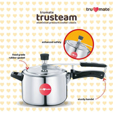 Trumate trusteam aluminium pressure cooker classic – 5ltr