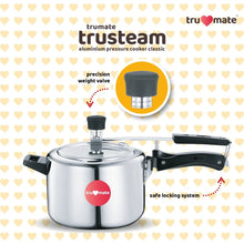 Trumate trusteam aluminium pressure cooker classic – 5ltr